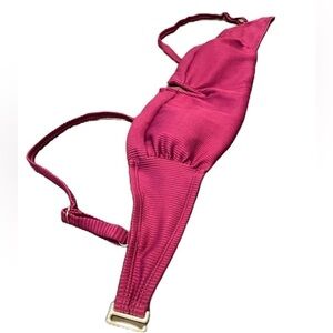 dip maroon v-neck padded maroon M swimsuit top